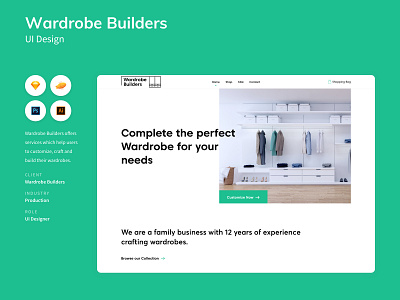 Interior Design Website (Furniture, Wardrobe) branding design ecommerce ecommerce shop furniture furniture design furniture store furniture website logo ui wardrobe webdesign website