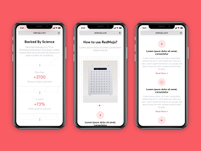 Red Light Therapy Website design device ecommerce health healthcare illustraion iphone logo mobile red light responsive responsive design responsive web design responsive website responsive website design ui ux webdesign website