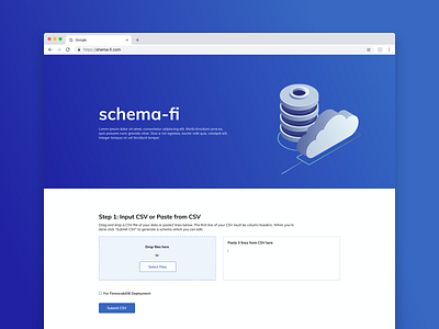 Schema Creation Website design development it schema sql technology ui webdesign website