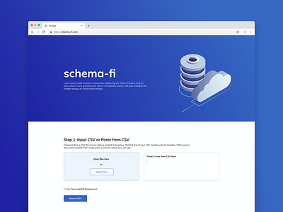 Schema Creation Website