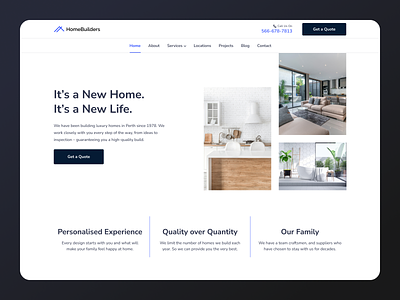 Luxury House Building Website Template australia contractor design home home building house house building luxury luxury homes luxury houses luxury real estate luxury website template trade business trades business tradie ui web design web template website template