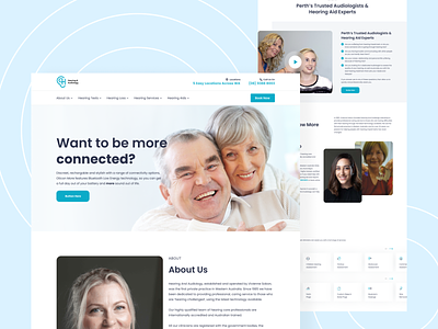 Landing Page for Website of Hearing and Audiometry Services