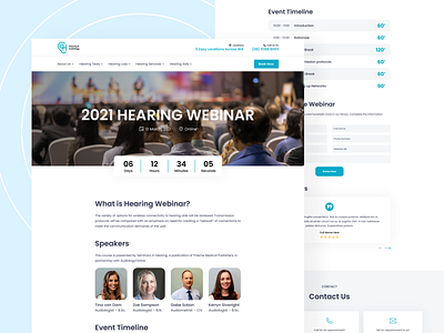 Webinar Page for Website of Hearing and Audiometry Services audiometry audiometry service audiometry services audiometry test audiometry tests design doctor hearing hearing service hearing services hearing test hearing tests redesign service ui ux web redesign webdesign website website design