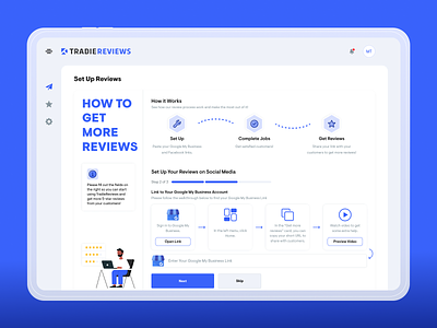 Reviews Web Application for Tradespeople b2b b2c branding contractors design review review app reviews saas service small business software software as service tradespeople ui ui design visual identity web design website website design