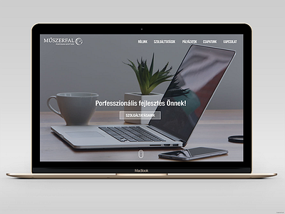 IT website designed and coded by me - www.muszerfal.com - code design it service website