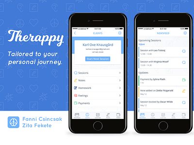 Therappy app design mobile psychology therapy ui ux web