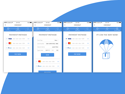 Checkout Page app checkout dailyui method mobile pay payment ui
