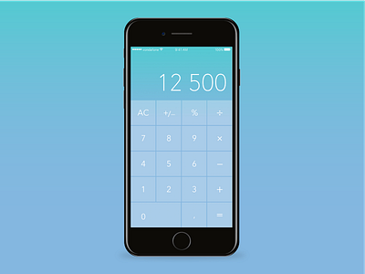 Calculator Daily UI 004 004 app calculator dailyui iphone mobile