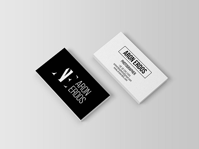 Aron Erdos Photography Business Card brand branding business business card card photography logo