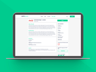Responsive Jobsite Design design job job application job board job listing jobs responsive ui ux webdesign website