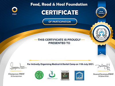 FRHF Certificate