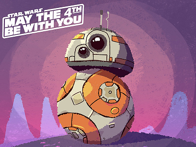 bb8 art bb8 cartoon illustration like robot star wars