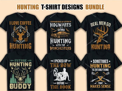 Hunting T Shirt Designs Bundle