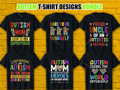 This is My New Autism T-Shirt Design Bundle.