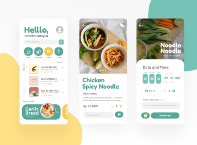 Food online order app concept app delivery design food gojek illustration online trending ui ux