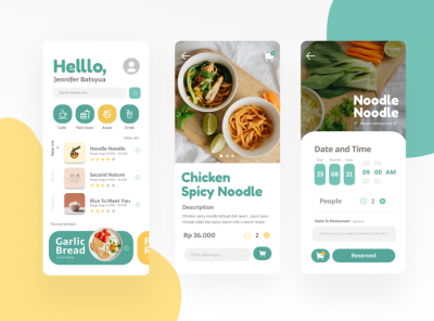 Food online order app concept