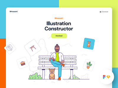 Wrrooom! Illustration Constructor constructor design download freebie illustration scene generator sketch ui vector