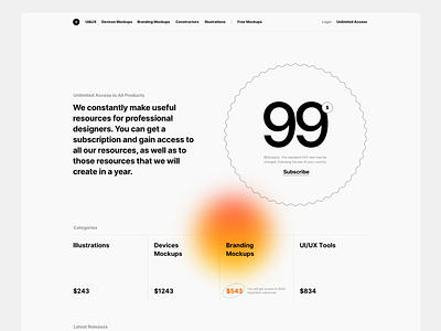 Unlimited Access Exploration design landing typography ui unlimited ux