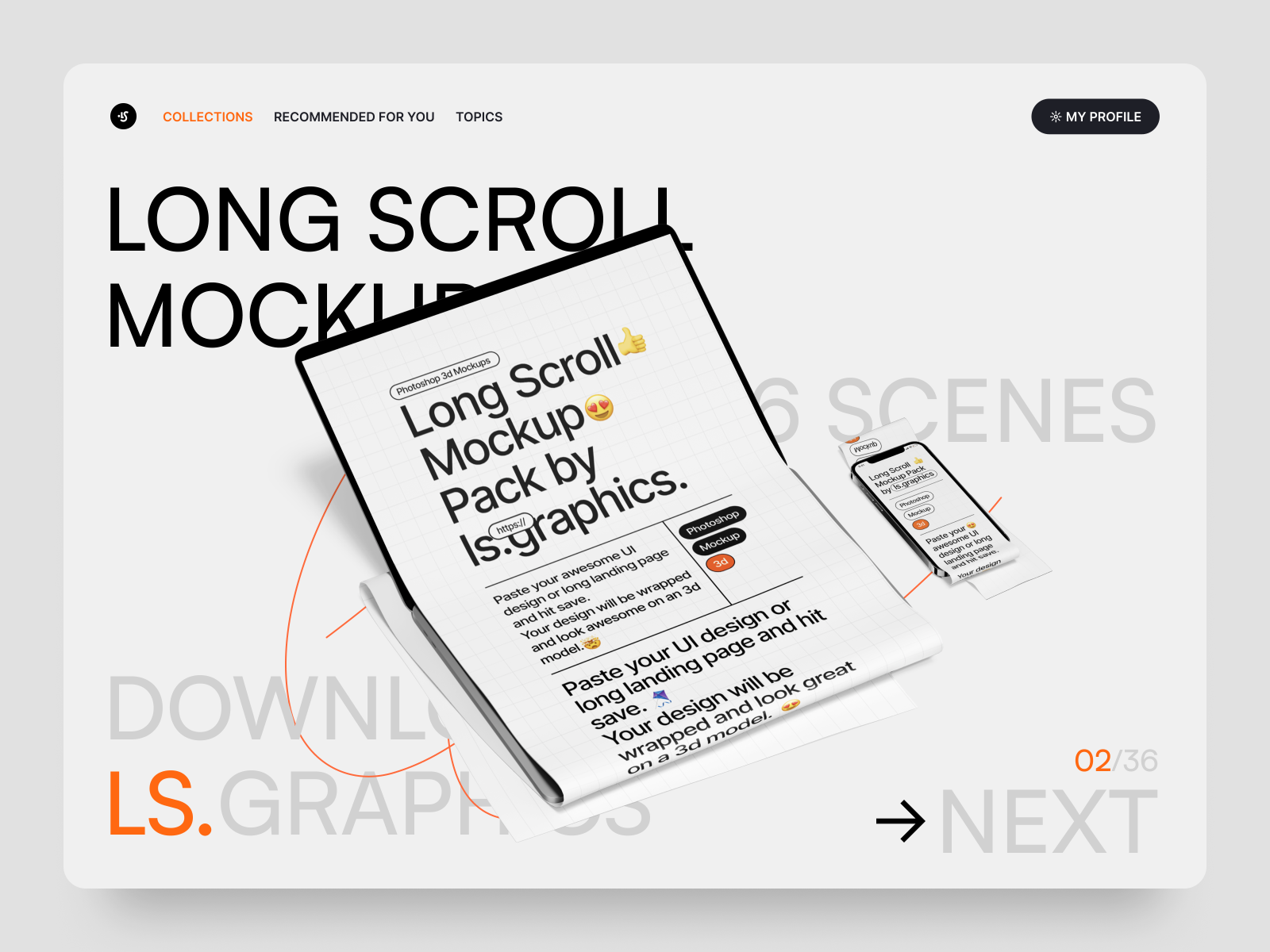 Longscroll Mockups By Ruslanlatypov For Ls.graphics On Dribbble