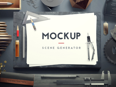 Download Mockup Scene Generator + Free Sample by Ruslanlatypov - Dribbble