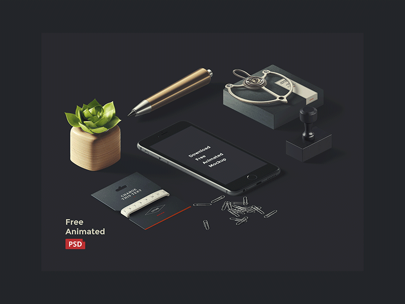 Free Animated Mockup by Ruslanlatypov for ls.graphics on Dribbble