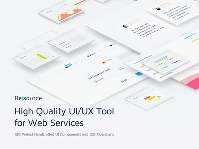 Resource | High Quality UI/UX Tool for Web Services download flowcharts free freebie premium site ui kit ux web service webservices