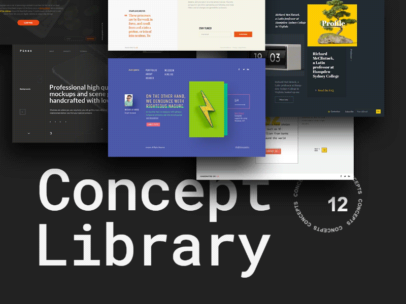 Concept Library concept psd sketch ui kit