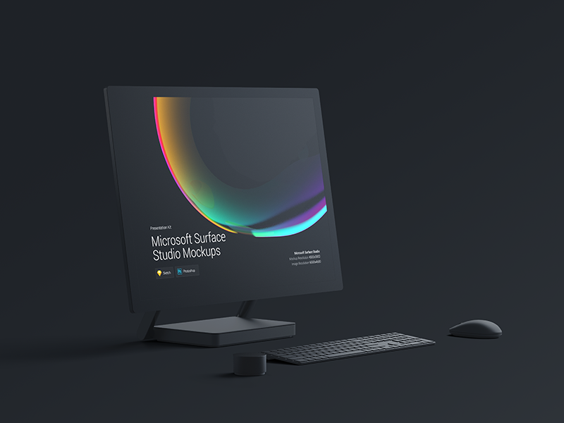 Download Microsoft Surface Studio Mockups by Ruslanlatypov for LSTORE on Dribbble