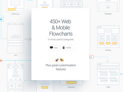 🍭 UX Flow, Prototypes flowcharts free premium sketch sketch app web