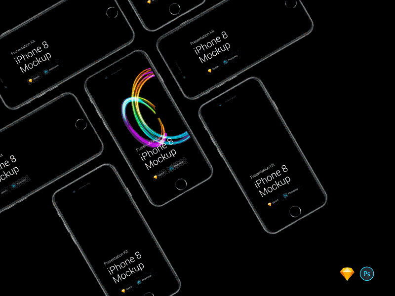 iPhone 8 Mockups download free iphone iphone 8 iphone x mockup photoshop psd sketch