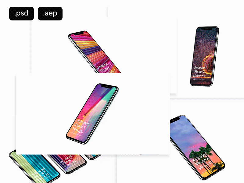 iPhone X Live Mockup animated device download live looped mock up mockup psd sketch