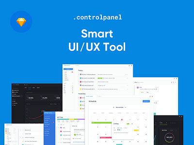 Control Panel chat dashboard design system ui ui kit ux web