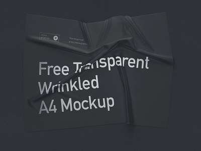 Free Transparent Wrinkled A4 Mockup