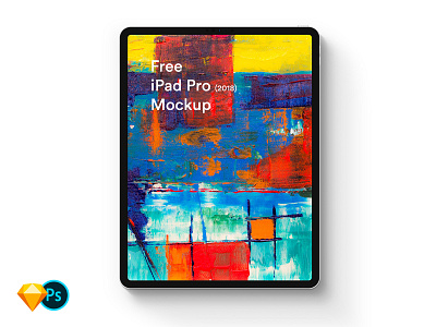 Free iPad Pro (2018) Mockup diy mockup download free freebie ipad ipad pro ipad pro 2018 mock up mockup psd sketch