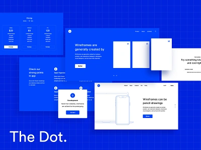 The Dot figma interface kit sketch ui kit ui pack uid wireframe xd