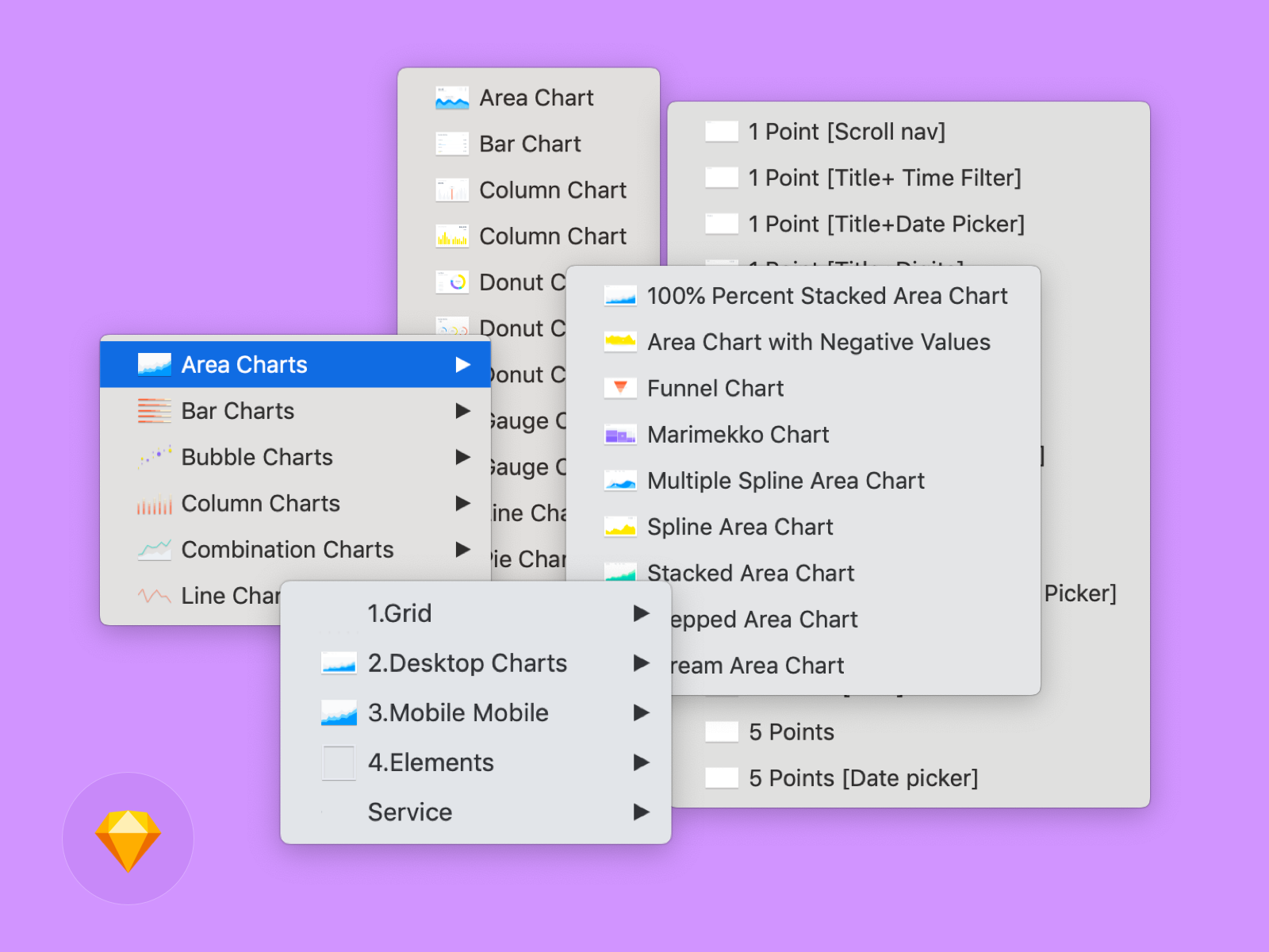 Free Charts for Sketch chart charts design download free freebie graph sketch vector