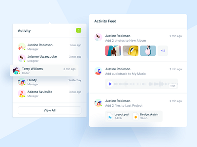 🏃🏼‍♂️Activity Feed activity banner button design system feed notification notification center notifications popup price options text editor ui ui dashboard ui kit