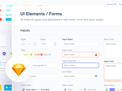 🔖 Elements bubble button card checkbox design system download form forms inputs popup radio button sketch tag ui ui kit uikit uikits ux ux design