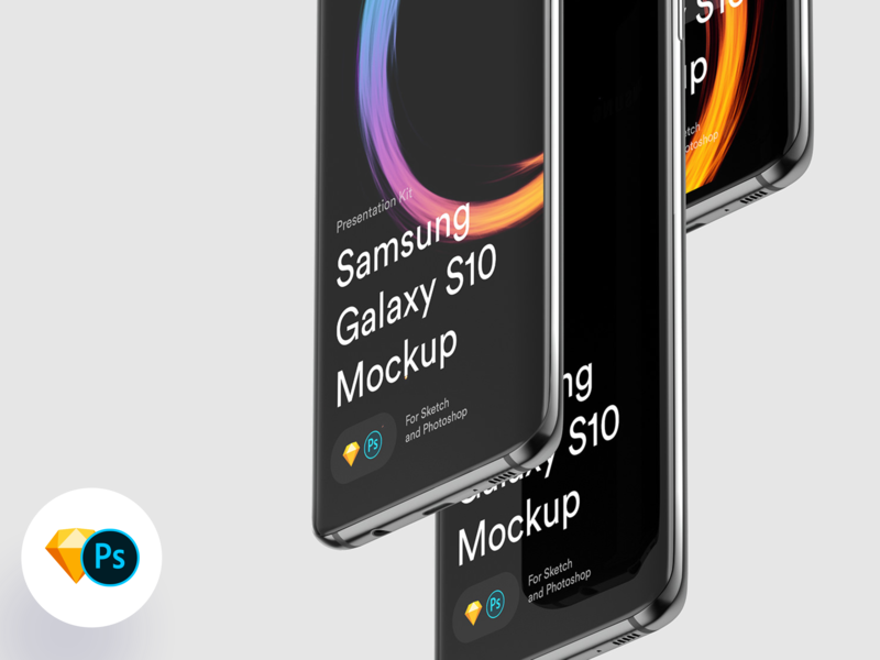 Samsung S10 Mockups download free galaxy galaxy s10 mock up mockup psd samsung samsung galaxy s10 sketch ui