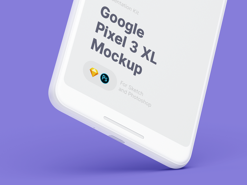 Google Pixel 3 XL Mockup design download free freebie google pixel 3 xl mockup mobile mock up mockup pixel 3 xl psd sketch ui