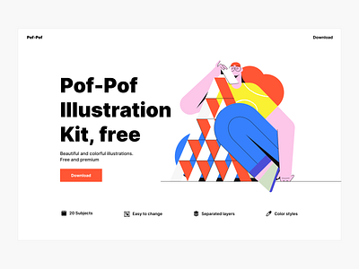 Pof-Pof! Free illustration kit