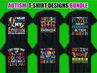 This is My New Autism T-Shirt Design Bundle.
