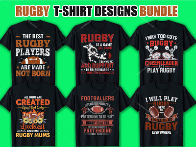 This Is My New Rugby T Shirt Design Bundle. By Nuhan Mahmud On Dribbble