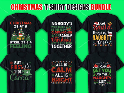 Christmas T Shirt Design Bundle