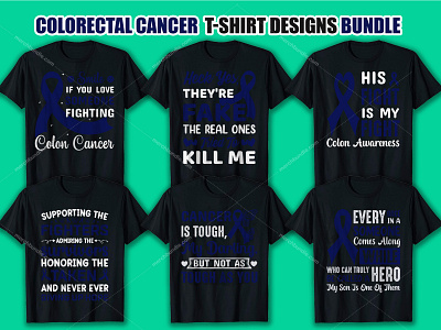 Colorectal Cancer T Shirt Design Bundle clothingbrand etsy fashion graphic illustration merchbyamazon t shirt design free t shirt design software vintage shirt