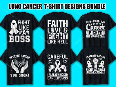 Lung Cancer T Shirt Design Bundle clothingbrand etsy fashion graphic design merchbyamazon printondemand