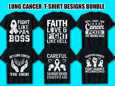 Lung Cancer T Shirt Design Bundle