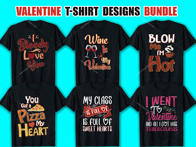 My Valentine T Shirt Design Bundle clothingbrand design etsy fashion graphic illustration merchbyamazon tshirtdesignfree