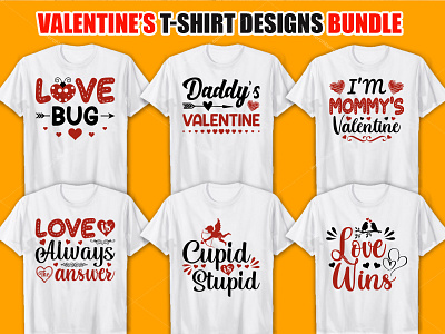 My New Valentine Day T Shirt Design Bundle clothingbrand design etsy fashion graphic illustration merchbyamazon valentinetshirtdesign