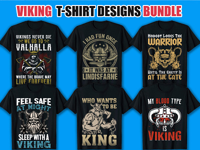  Viking T-Shirt Designs Bundle.